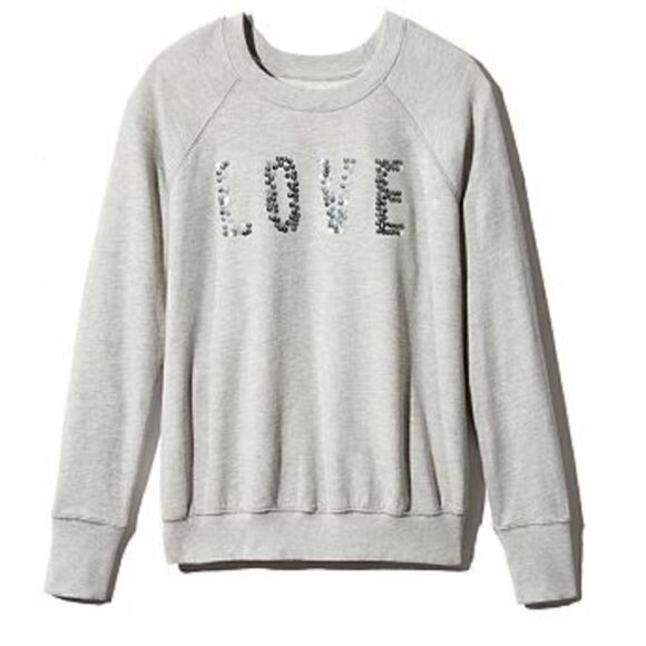 Sundry Love Embellished Sweatshirt size Large - Picture 1 of 11